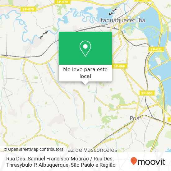 Rua Des. Samuel Francisco Mourão / Rua Des. Thrasybulo P. Albuquerque mapa