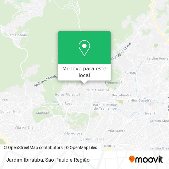 Jardim Ibiratiba mapa