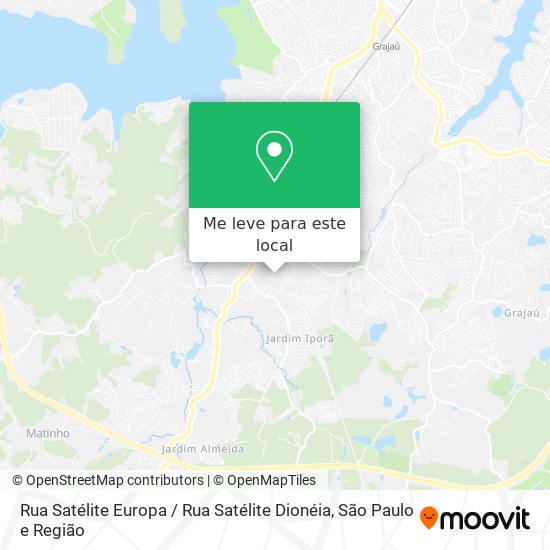 Rua Satélite Europa / Rua Satélite Dionéia mapa