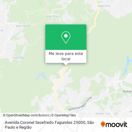 Avenida Coronel Sezefredo Fagundes 25000 mapa