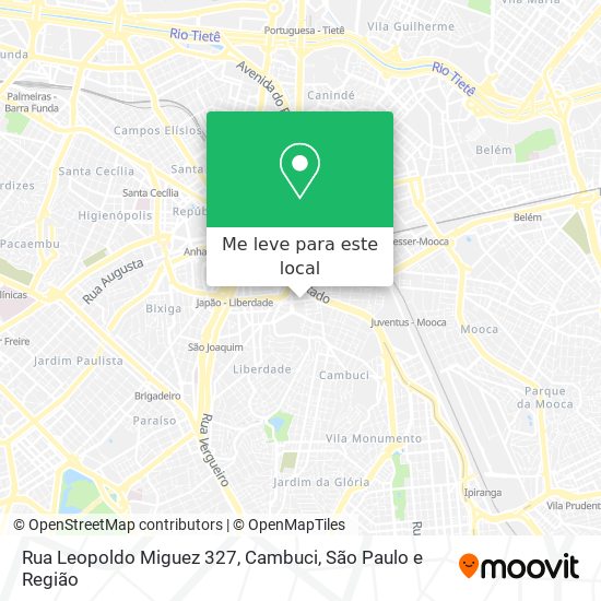 Rua Leopoldo Miguez 327, Cambuci mapa