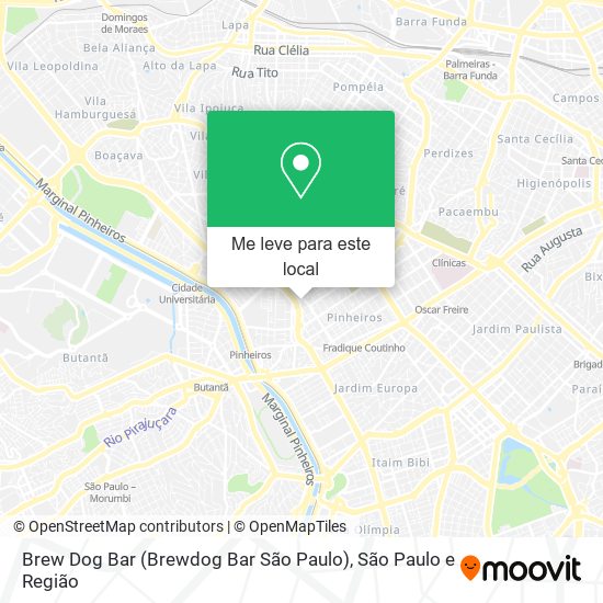 Brew Dog Bar (Brewdog Bar São Paulo) mapa