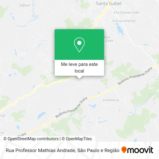 Rua Professor Mathias Andrade mapa