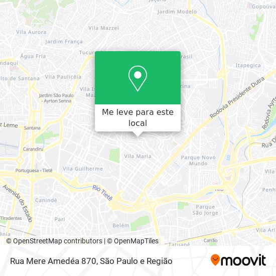 Rua Mere Amedéa 870 mapa