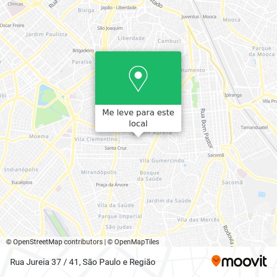 Rua Jureia 37 / 41 mapa