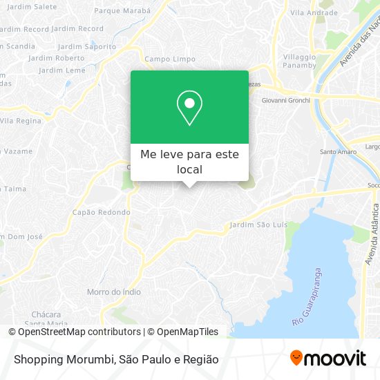 Shopping Morumbi mapa