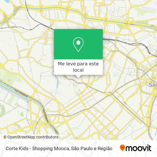 Corte Kids - Shopping Mooca mapa