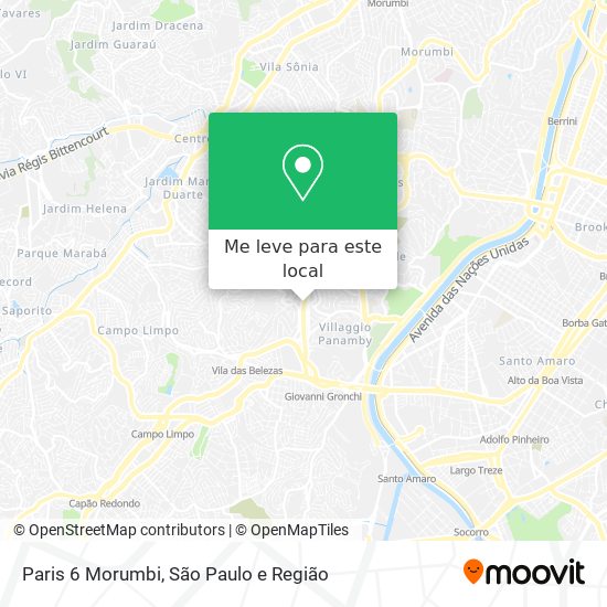Paris 6 Morumbi mapa