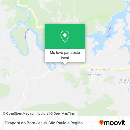 Pirapora do Bom Jesus mapa