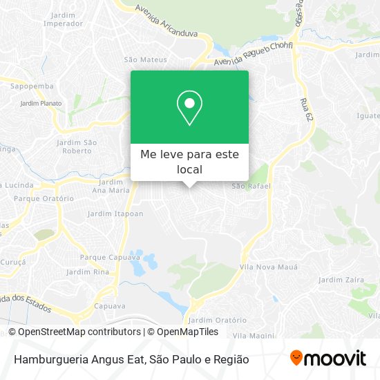 Hamburgueria Angus Eat mapa