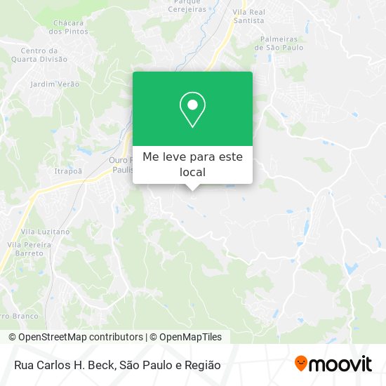 Rua Carlos H. Beck mapa