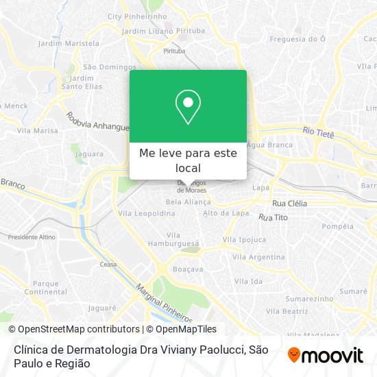 Clínica de Dermatologia Dra Viviany Paolucci mapa