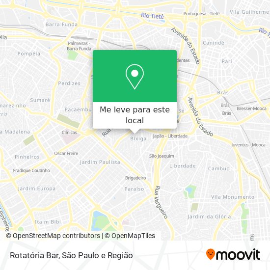 Rotatória Bar mapa