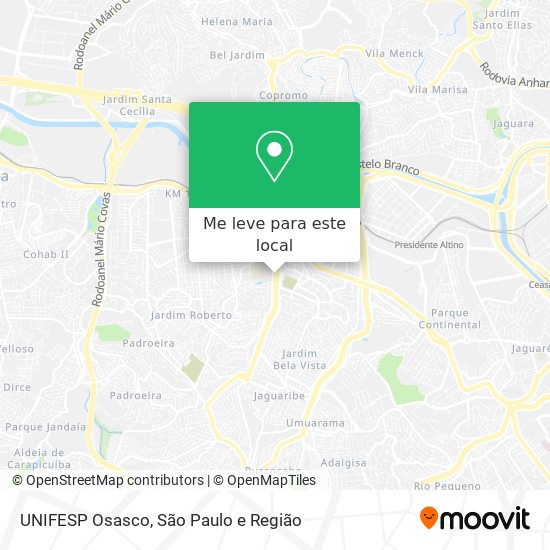UNIFESP Osasco mapa