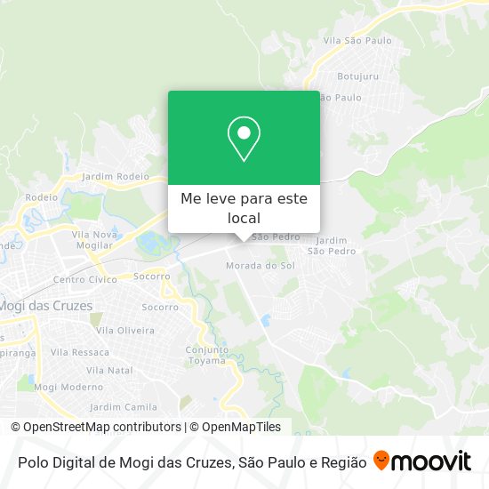Polo Digital de Mogi das Cruzes mapa