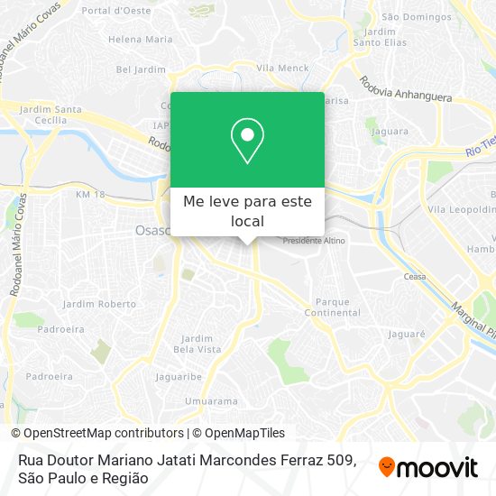 Rua Doutor Mariano Jatati Marcondes Ferraz 509 mapa