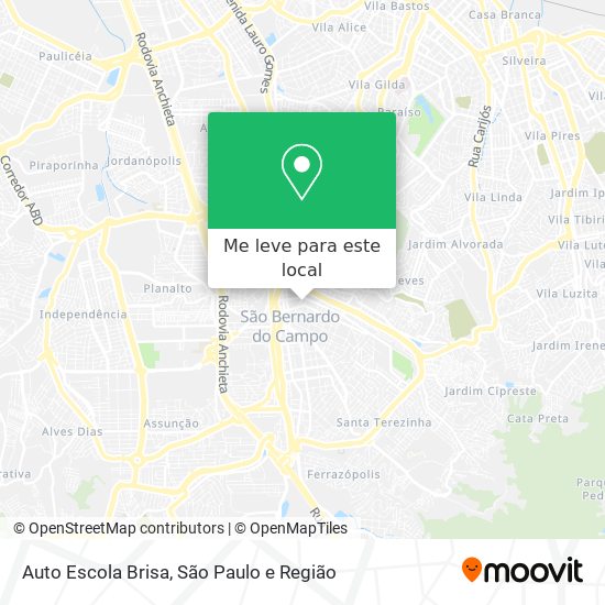 Auto Escola Brisa mapa