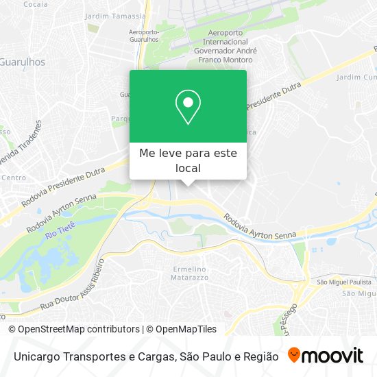 Unicargo Transportes e Cargas mapa