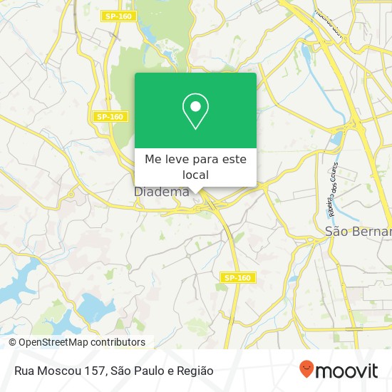 Rua Moscou 157 mapa