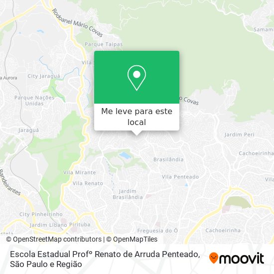 Escola Estadual Profº Renato de Arruda Penteado mapa