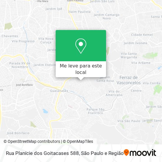 Rua Planície dos Goitacases 588 mapa