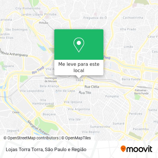 Lojas Torra Torra mapa