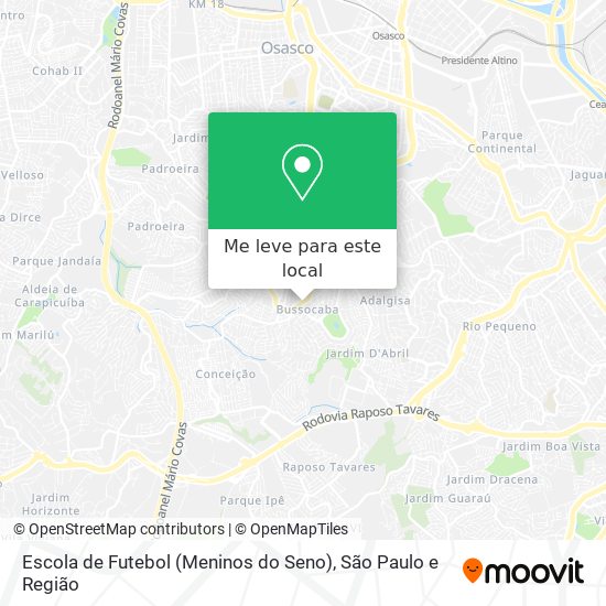 Escola de Futebol (Meninos do Seno) mapa