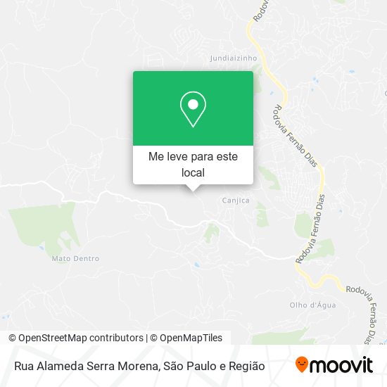 Rua Alameda Serra Morena mapa