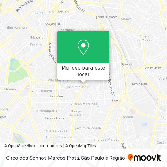 Circo dos Sonhos Marcos Frota mapa