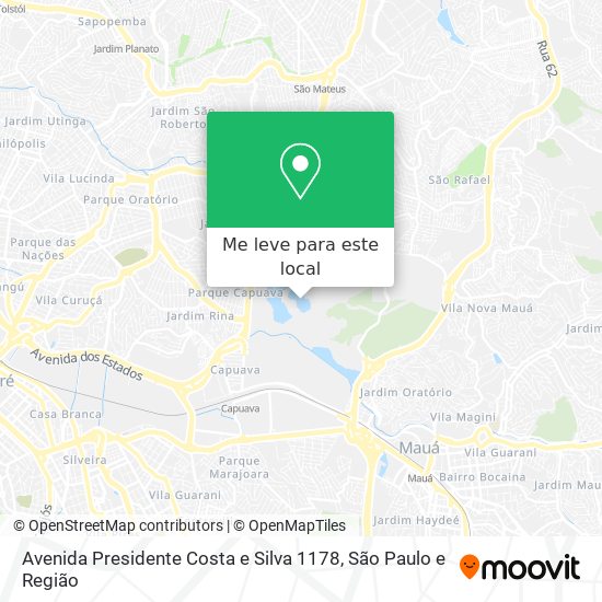 Avenida Presidente Costa e Silva 1178 mapa