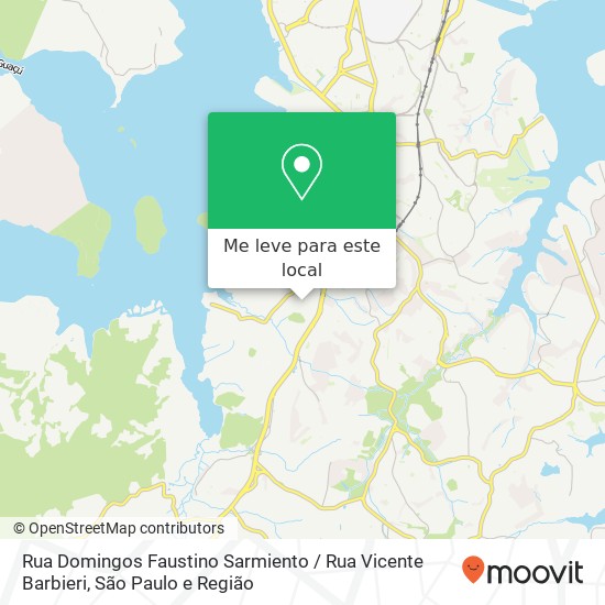 Rua Domingos Faustino Sarmiento / Rua Vicente Barbieri mapa