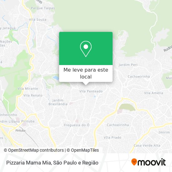 Pizzaria Mama Mia mapa