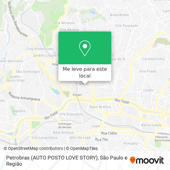 Petrobras (AUTO POSTO LOVE STORY) mapa