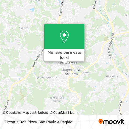 Pizzaria Boa Pizza mapa