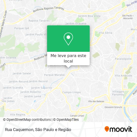 Rua Caquemon mapa