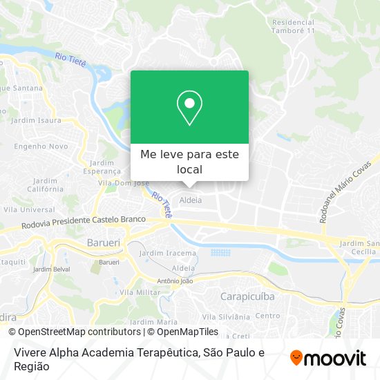 Vivere Alpha Academia Terapêutica mapa