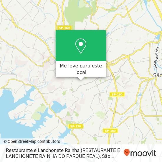 Restaurante e Lanchonete Rainha (RESTAURANTE E LANCHONETE RAINHA DO PARQUE REAL) mapa