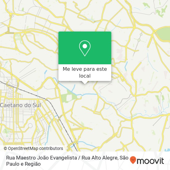 Rua Maestro João Evangelista / Rua Alto Alegre mapa