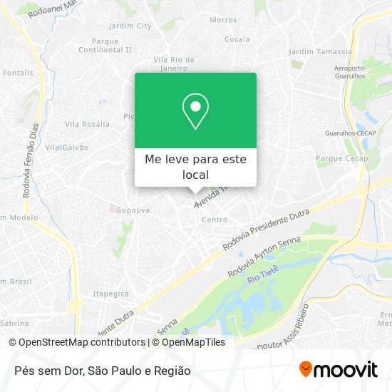 Pés sem Dor mapa