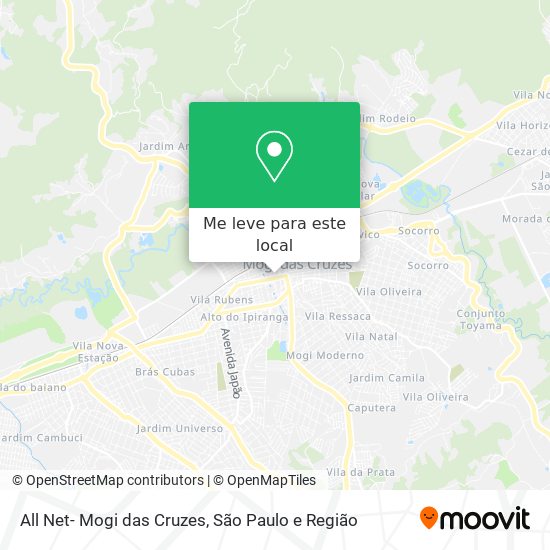 All Net- Mogi das Cruzes mapa