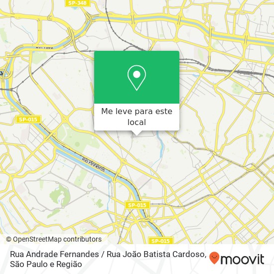 Rua Andrade Fernandes / Rua João Batista Cardoso mapa