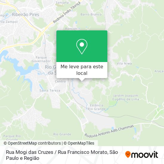Rua Mogi das Cruzes / Rua Francisco Morato mapa