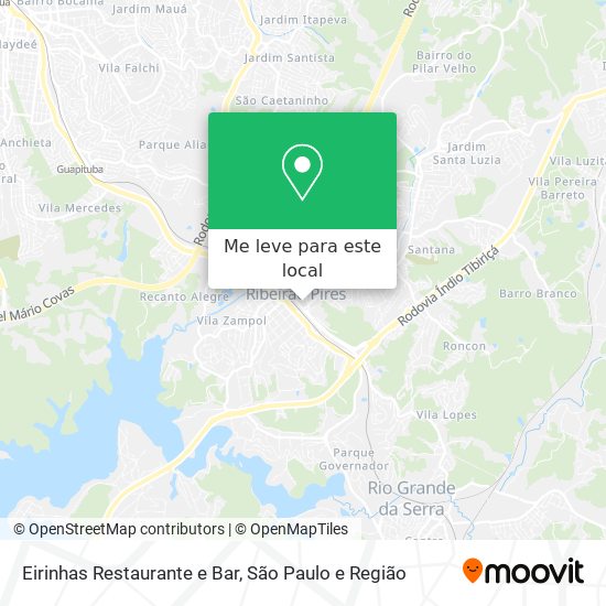 Eirinhas Restaurante e Bar mapa
