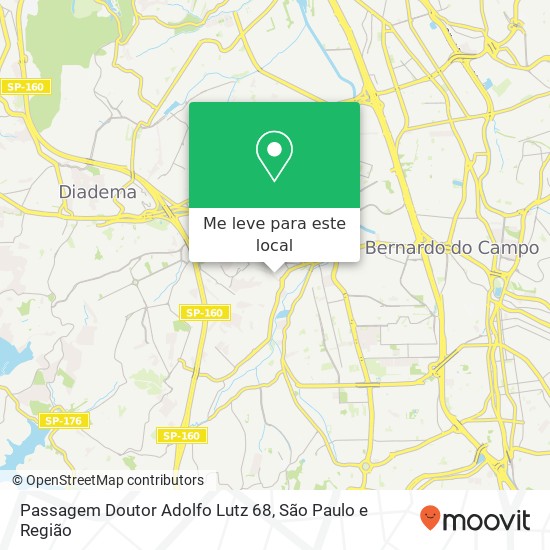 Passagem Doutor Adolfo Lutz 68 mapa