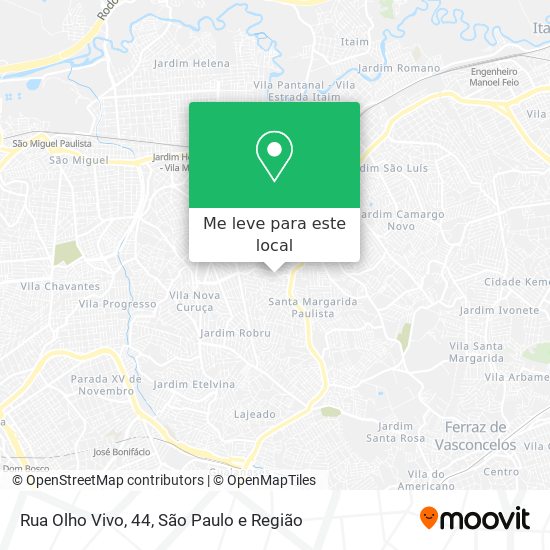 Rua Olho Vivo, 44 mapa