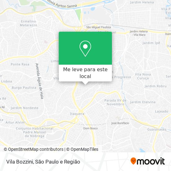 Vila Bozzini mapa