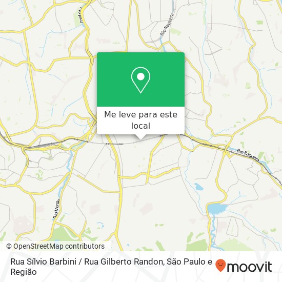 Rua Sílvio Barbini / Rua Gilberto Randon mapa