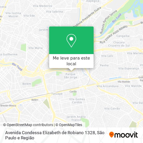 Avenida Condessa Elizabeth de Robiano 1328 mapa