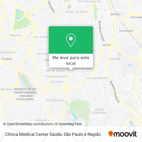 Clínica Medical Center Saúde mapa