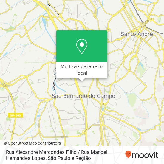 Rua Alexandre Marcondes Filho / Rua Manoel Hernandes Lopes mapa